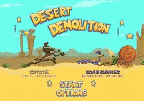 Desert Demolition Title Screen